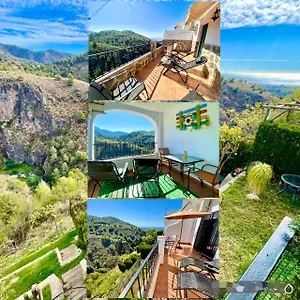 Apartamento Axarquia 1, Terraza Privada Con Vistas A La Montaña Rio Y Al Mar, Frigiliana